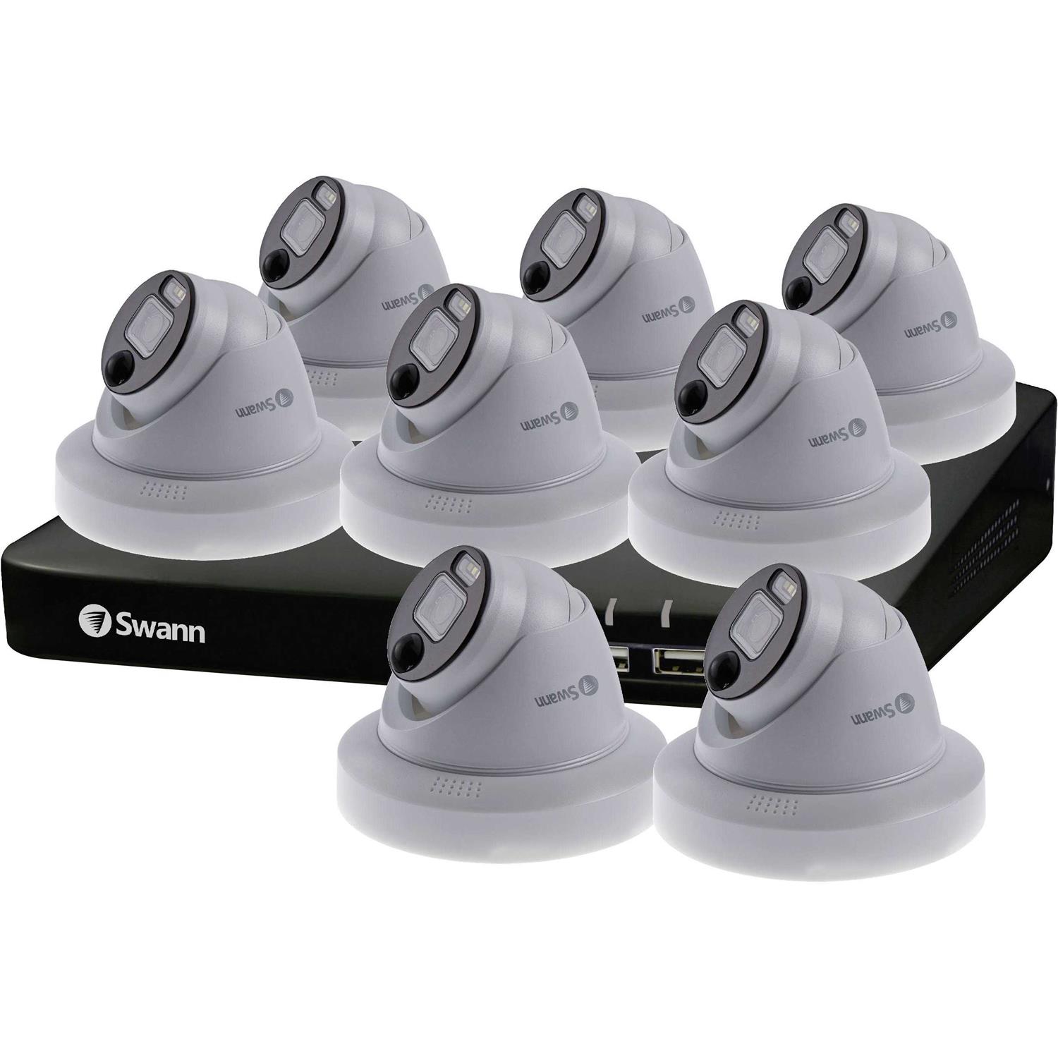 Swann Enforcer 8-Channel 8-Dome Camera Indoor/Outdoor Wired 1080p 1TB DVR Security Camera System - Image 3