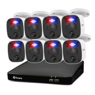 Swann 8-Channel 1080p 1TB DVR Surveillance Camera System with 8 Wired 1-Way Audio Enforcer Bullet Cameras