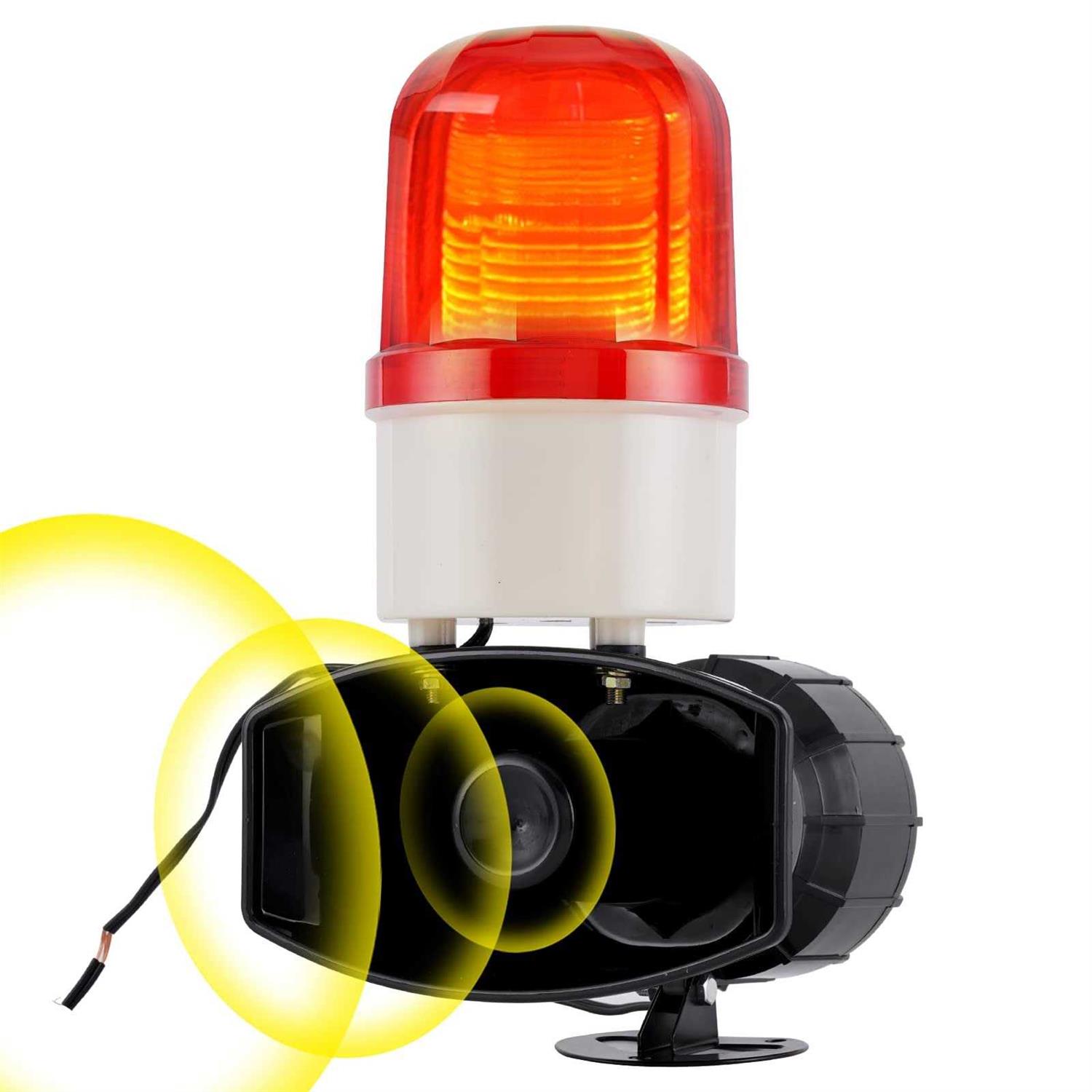 Sound and Light Loud Alarm Siren with Strobe Light Industrial Led Warning Light Horn Siren Alarm 115dB 60W LTE-1101 - Image 2