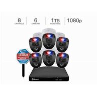 Swann Enforcer 8-Channel 8-Camera Indoor/Outdoor Wired 1080p Full HD 1TB DVR Security System with Yard Stake