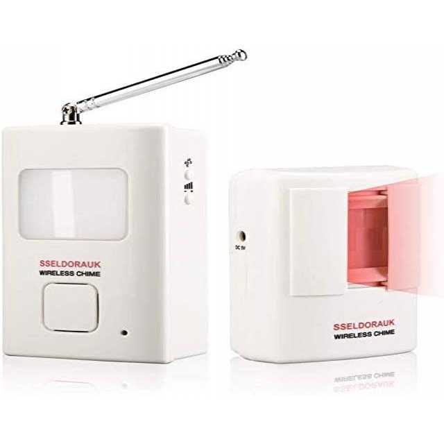 S SELDORAUK Dog Barking Alarm Motion Sensor 1000 Feet Wireless Home Security Detector Door Bells Chimes Kit