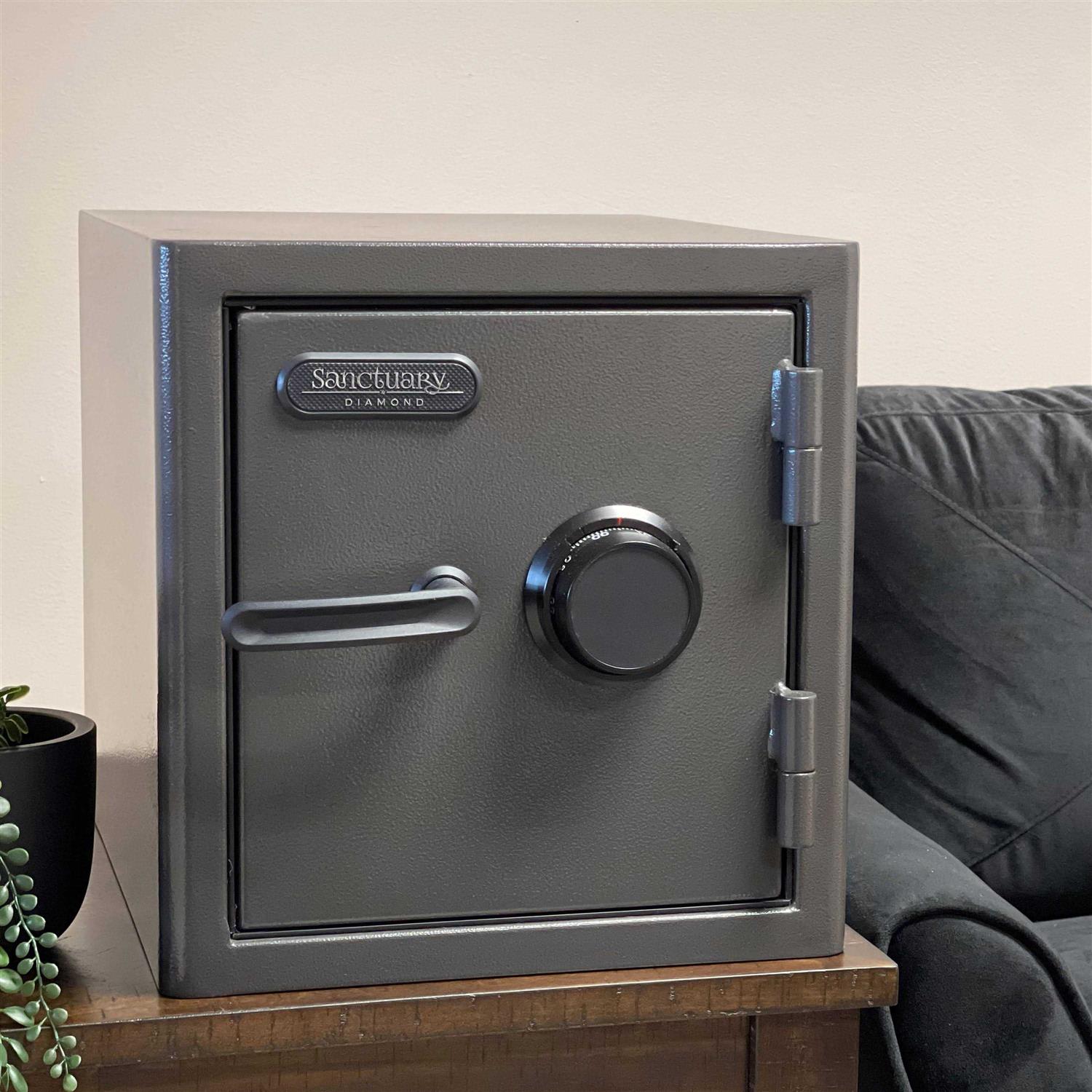 Sanctuary Diamond Fireproof/Waterproof Home & Office Safe with Combination Lock - Image 2