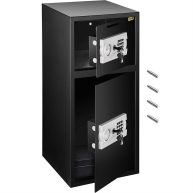 VEVOR Large Double Door Security Safe Box 2.6 Cubic Feet Steel Safe Box Strong Box with Digital Lock for Money Gun Jewelry