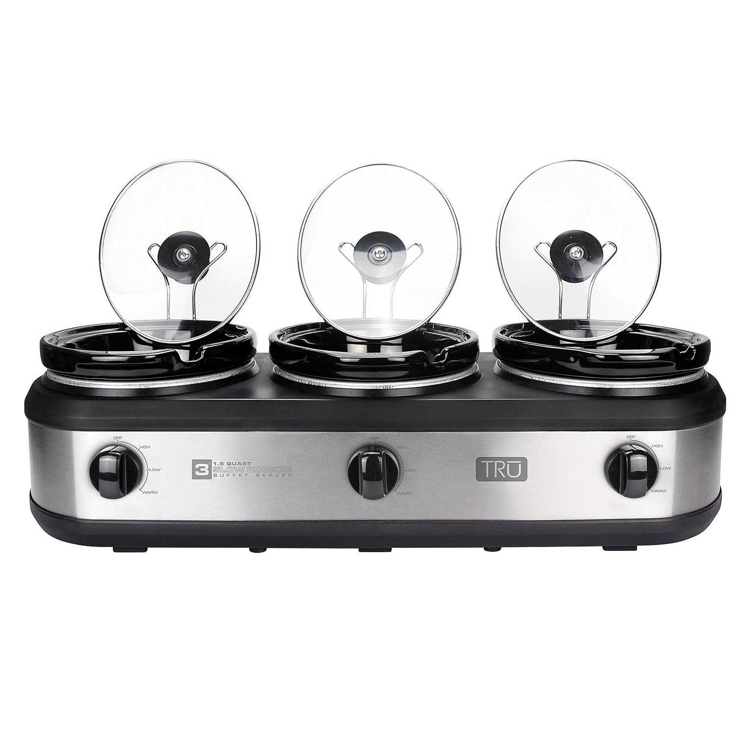 TRU Triple Slow Cooker