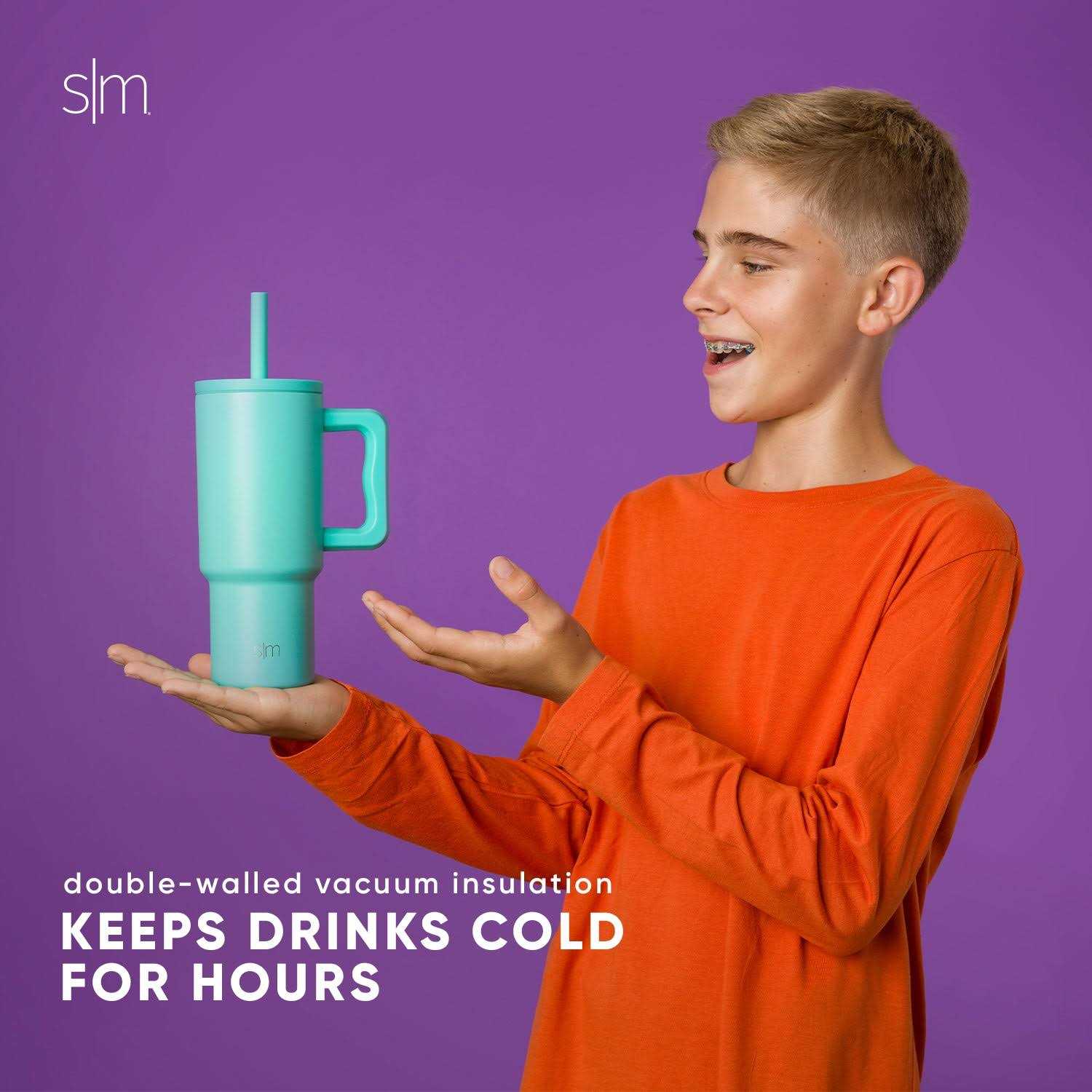 Simple Modern 24 oz Kids Tumbler with Handle and Spill Proof Lid - Image 5