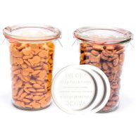 Weck Canning Jars 743 Weck Mold Jar Made of Transparent Glass