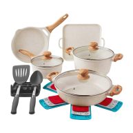 The Pioneer Woman Prairie Signature 14-Piece Cast Aluminum Cookware Set