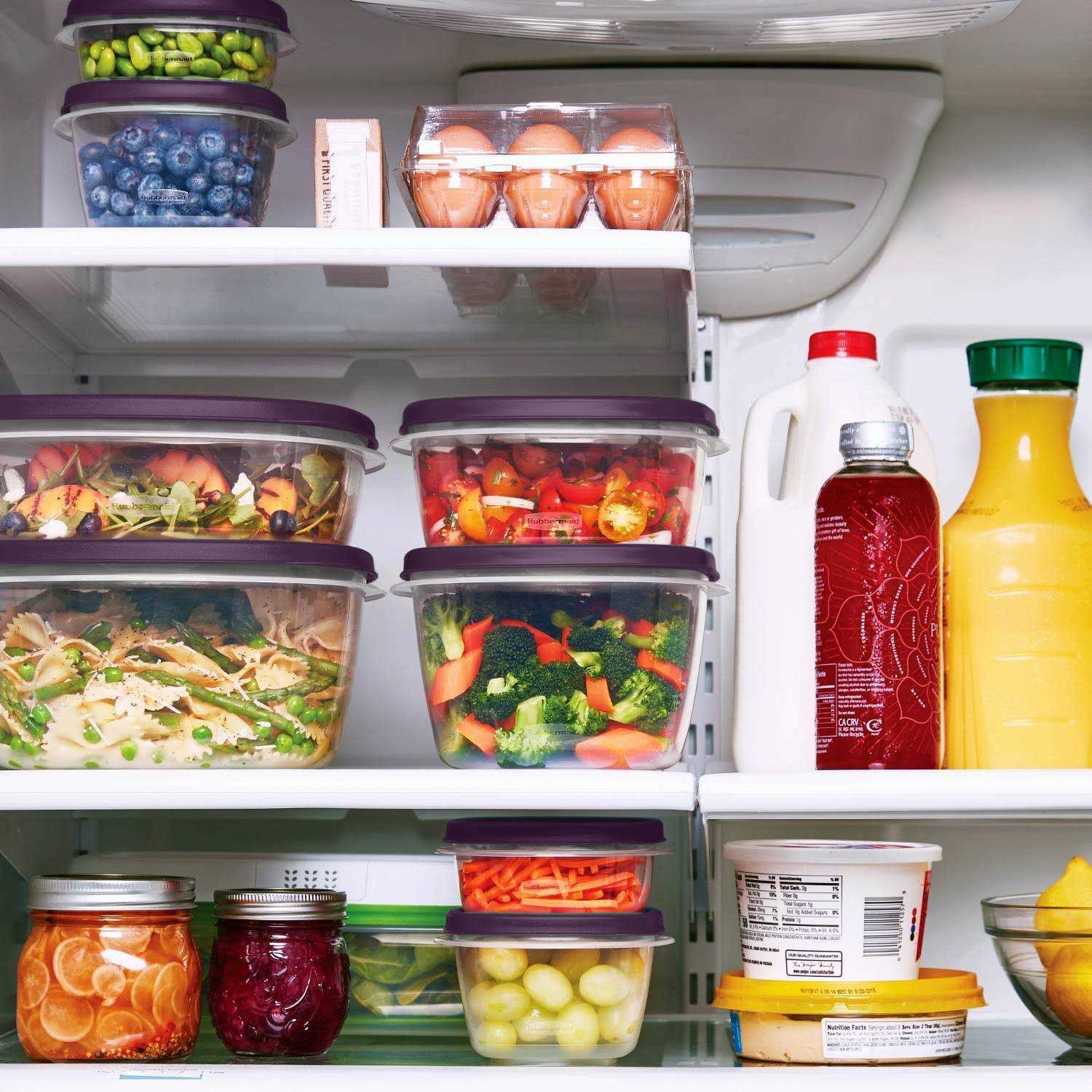 Rubbermaid 30pc Food Storage Containers Easy Find Lids Amethyst - Image 3