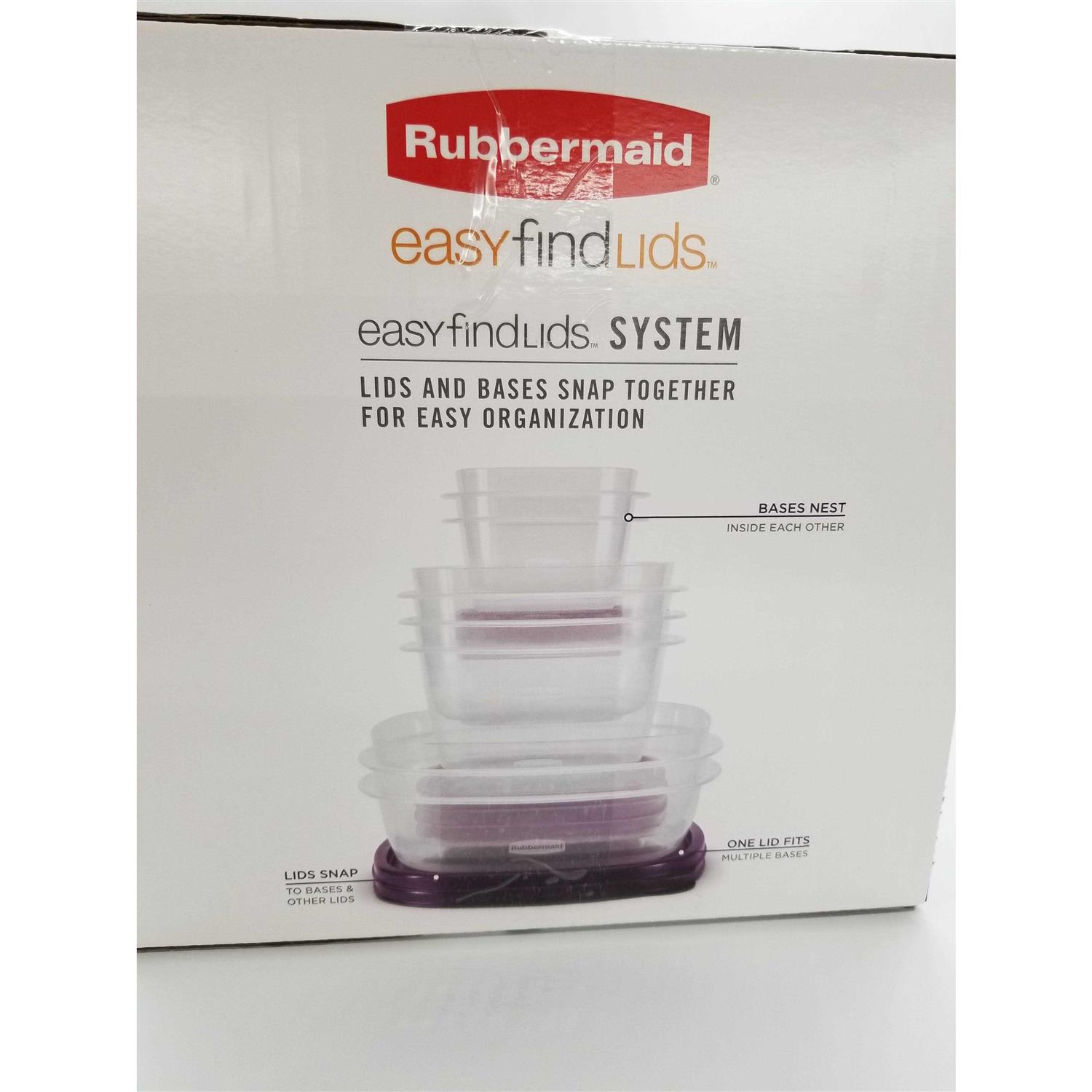 Rubbermaid 30pc Food Storage Containers Easy Find Lids Amethyst - Image 4