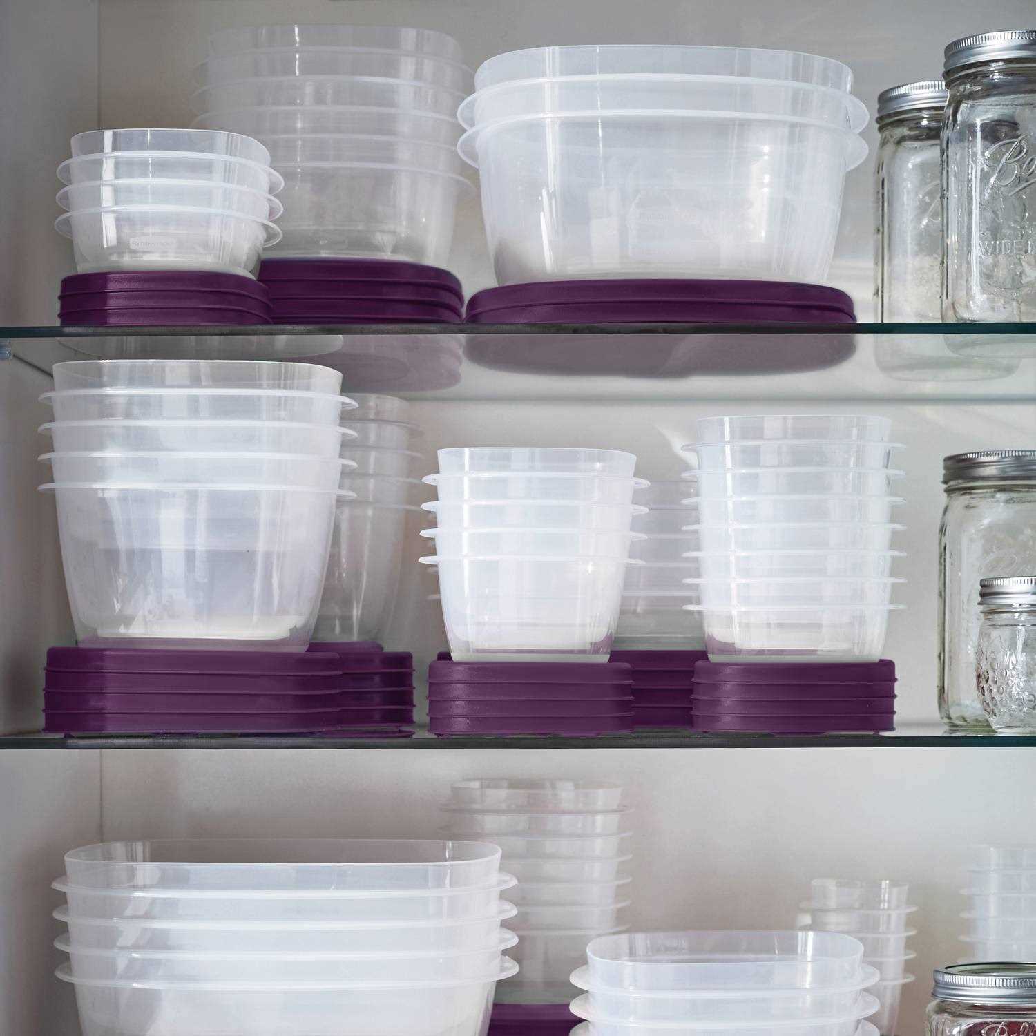 Rubbermaid 30pc Food Storage Containers Easy Find Lids Amethyst - Image 5