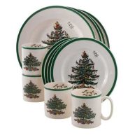 Spode Christmas Tree 12-Piece Dinnerware Set