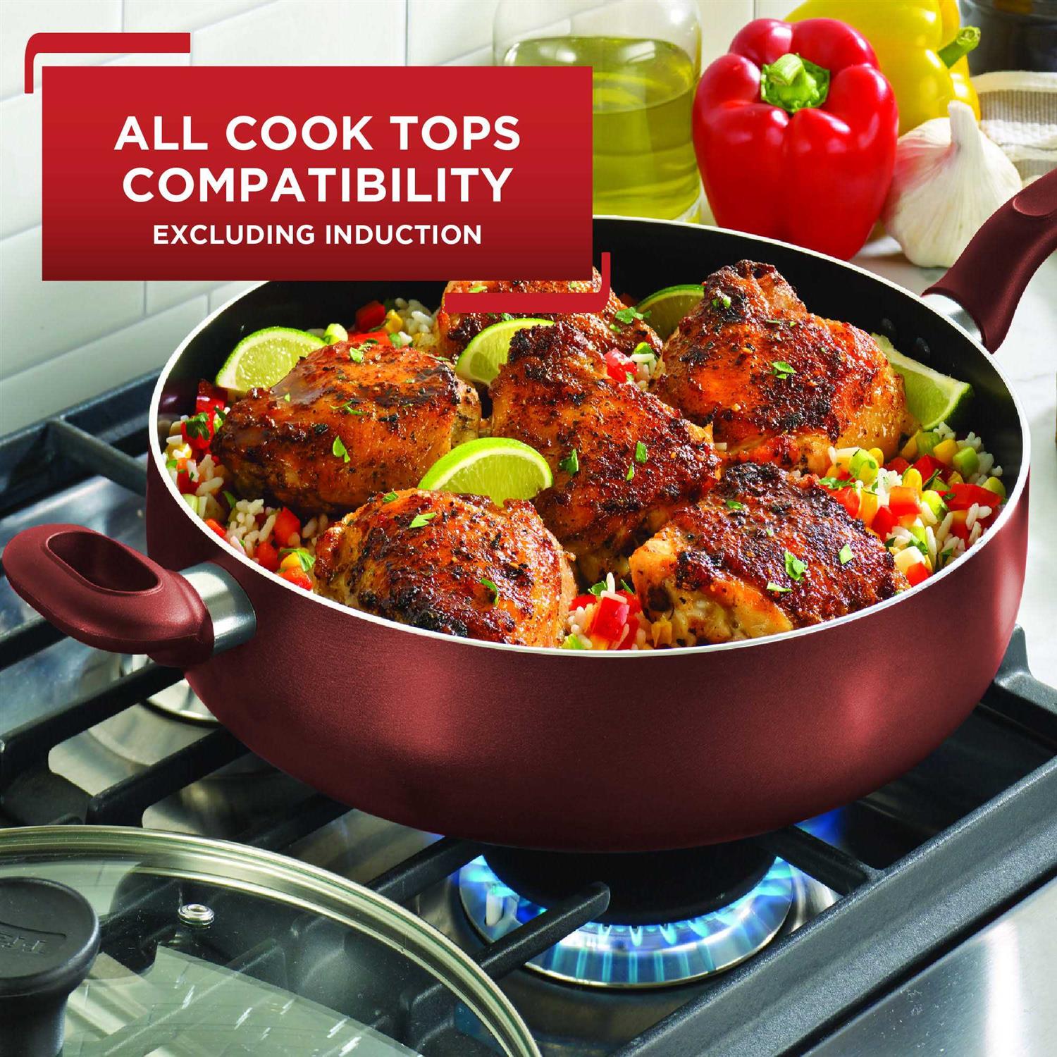 T-fal Easy Care Nonstick Cookware 20 Piece Set - Image 5