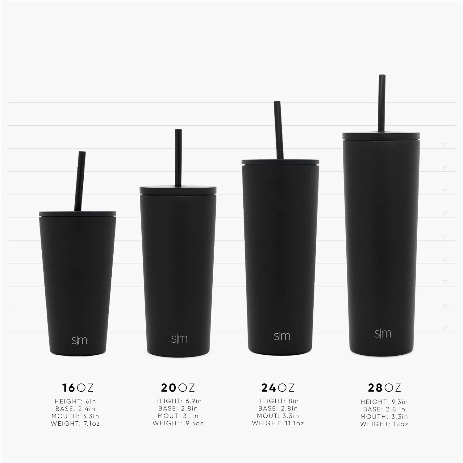 Simple Modern Classic Tumbler with Straw Lid & Flip Lid Travel Mug Gift Vacuum Insulated Coffee Beer Pint Cup - Image 2