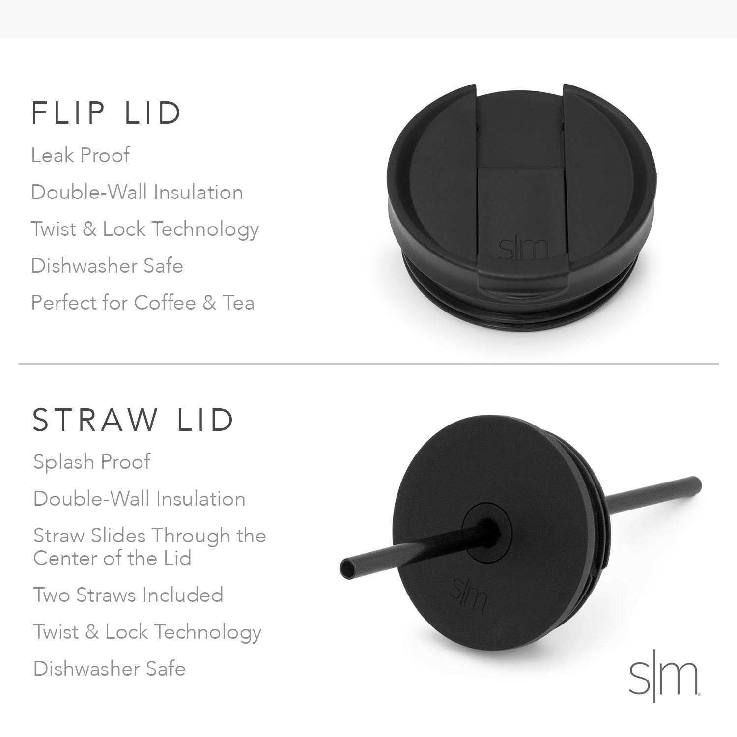 Simple Modern Classic Tumbler with Straw Lid & Flip Lid Travel Mug Gift Vacuum Insulated Coffee Beer Pint Cup - Image 3