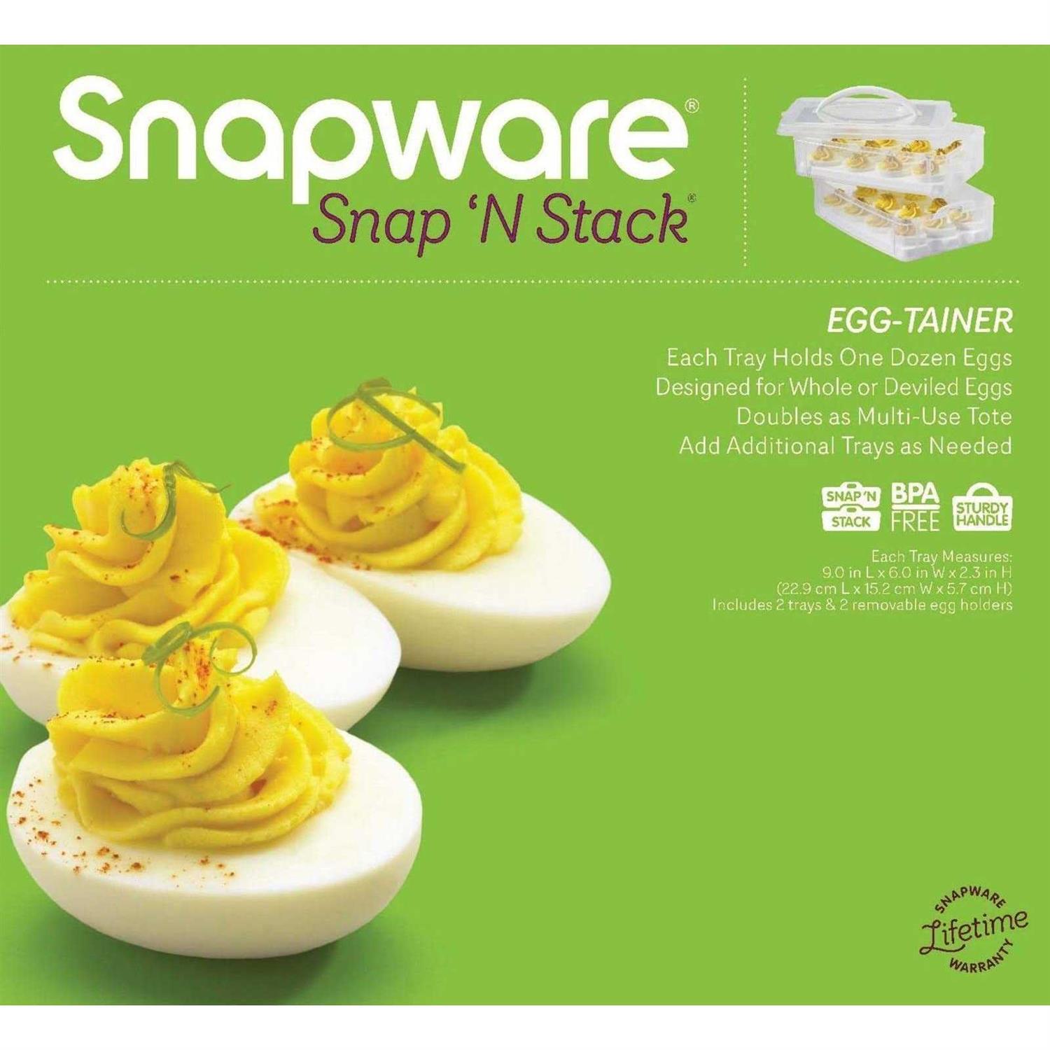 Snapware Snap N Stack Food & Egg Carrier