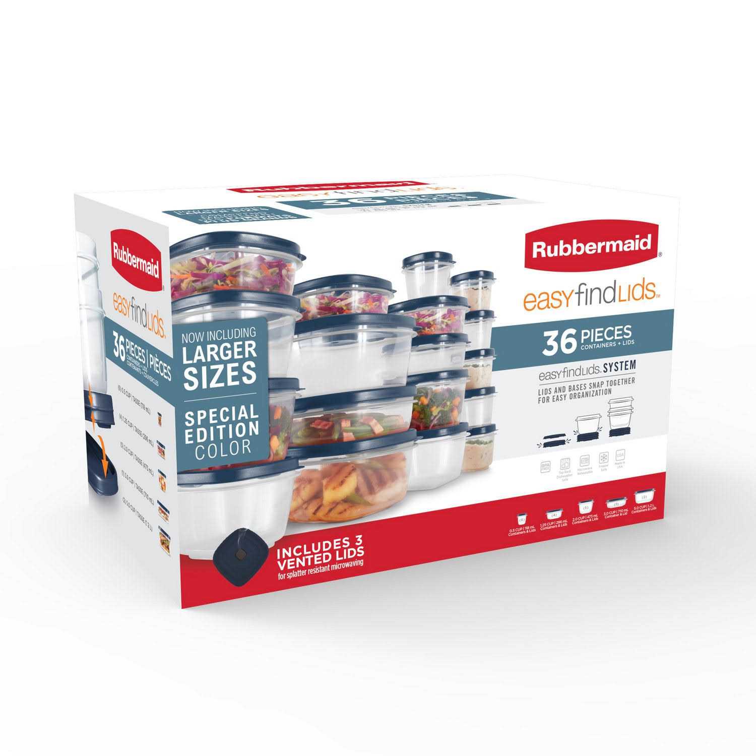 Rubbermaid Easy Find Lids Food Storage Container Set - Image 4