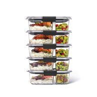 Rubbermaid Brilliance Meal Prep 2-Compartment 2.85 cup Food Storage Containers