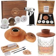 The Whiskey Underground Bourbon Whiskey Smoker Kit Cocktail Smoking Kit with Butane Torch