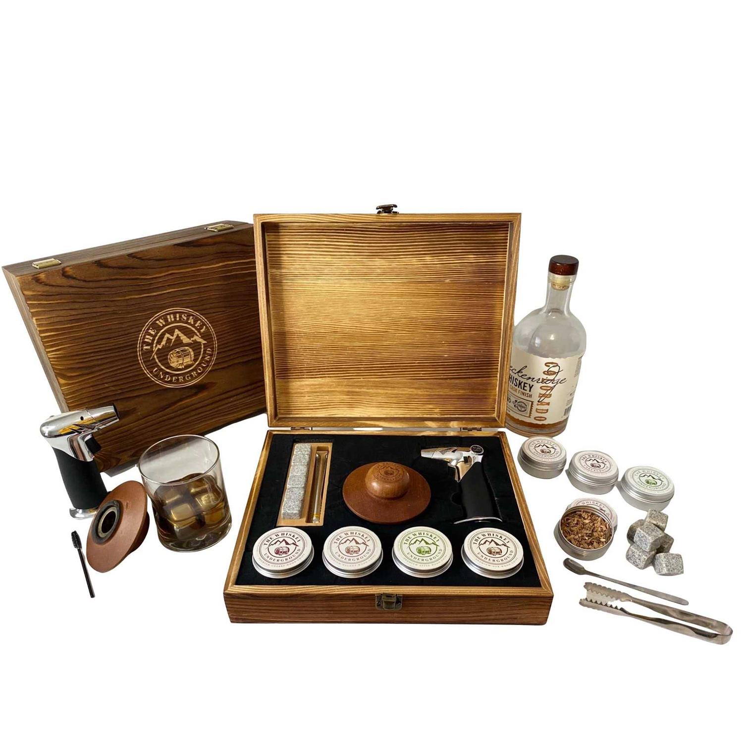 The Whiskey Underground Bourbon Whiskey Smoker Kit Cocktail Smoking Kit with Butane Torch - Image 2