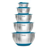 Viking 10 Piece Stainless Steel Mixing, Prep and Serving Bowl Set
