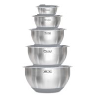 Viking 10 Piece Stainless Steel Mixing, Prep and Serving Bowl Set