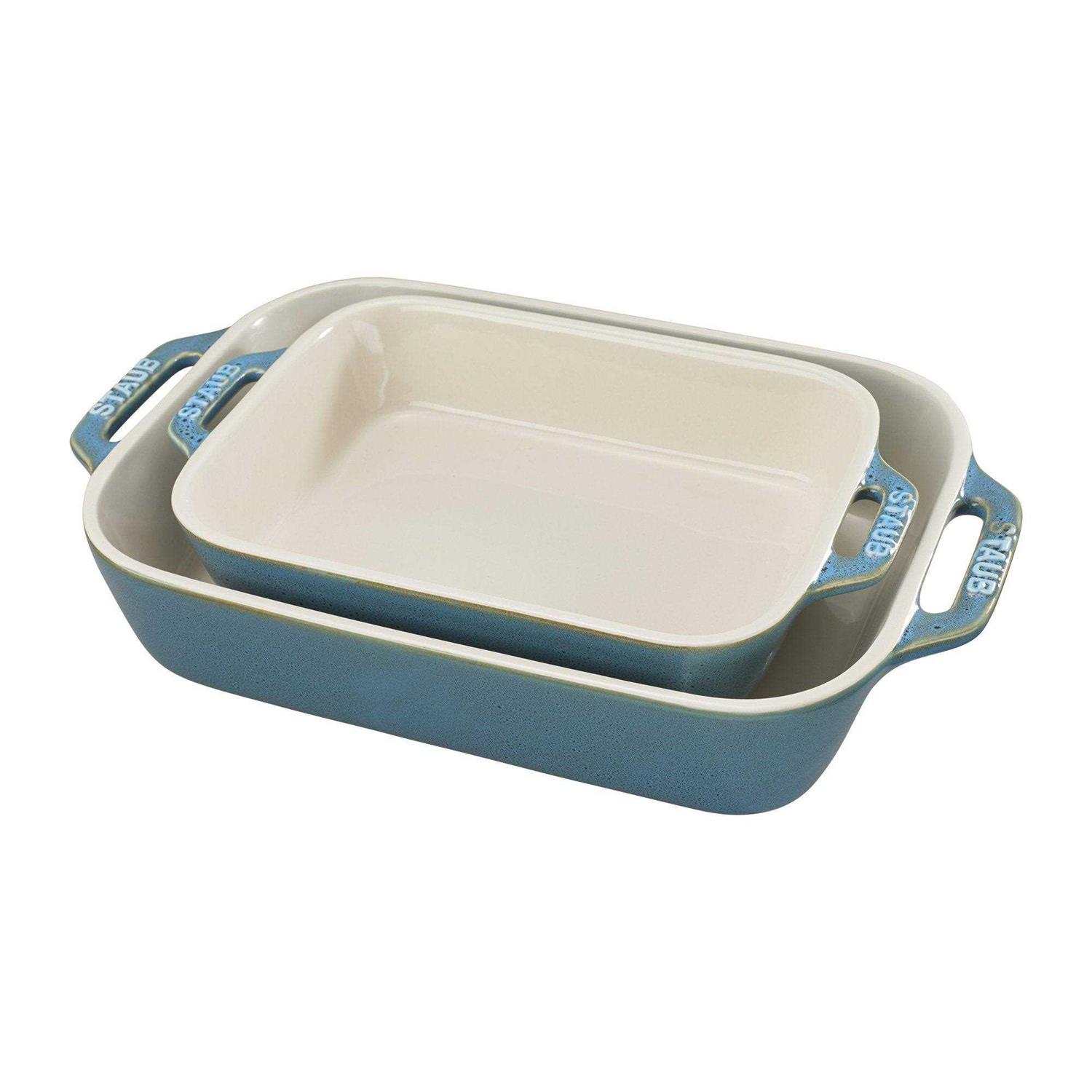 Staub Ceramic Rectangular Baking Dish 2-Piece Set - Image 5