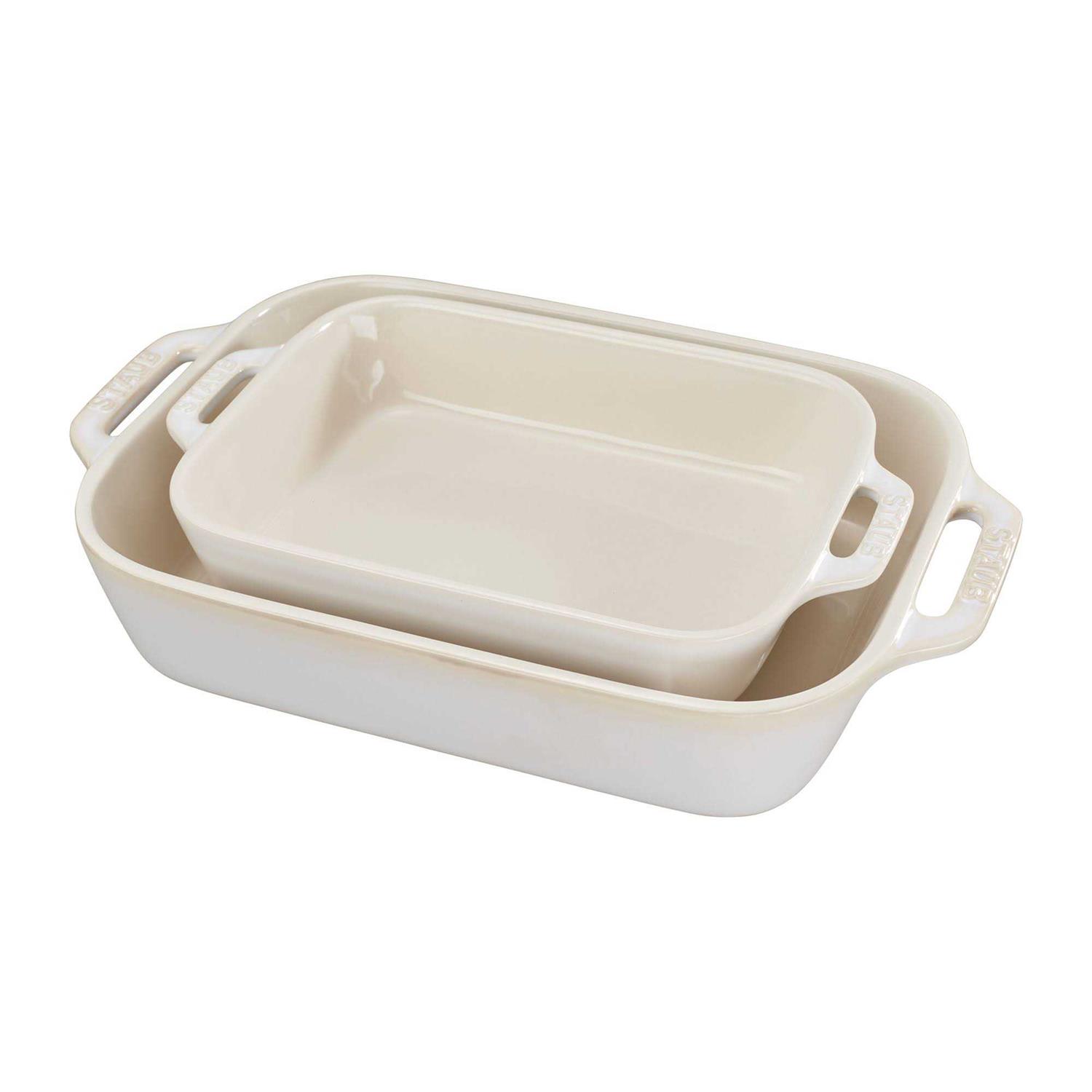 Staub Ceramic Rectangular Baking Dish 2-Piece Set