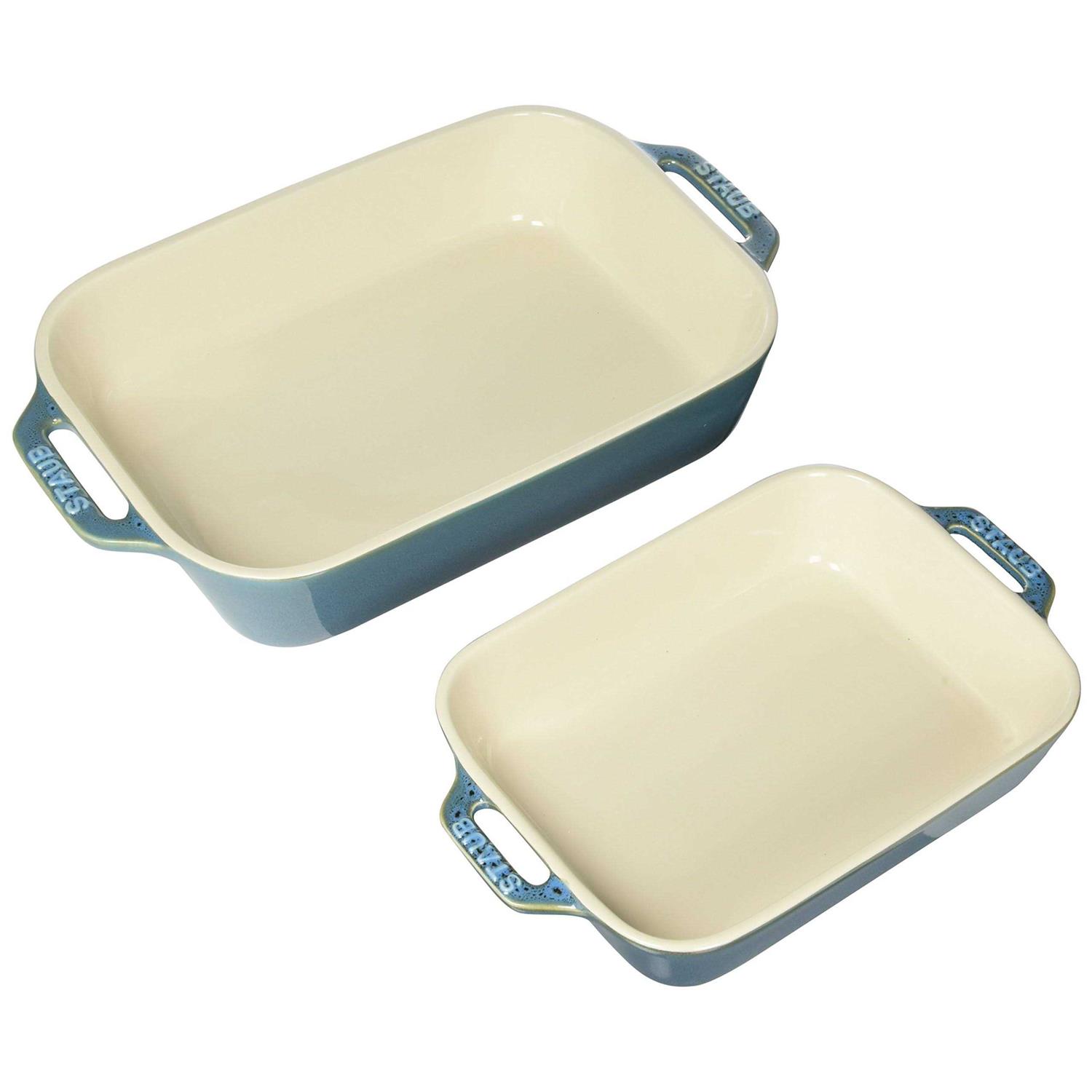 Staub Ceramic Rectangular Baking Dish 2-Piece Set