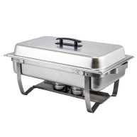 Winco C-4080 8 Quart Full-Size Folding Stand Chafer