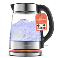 Speed-boil Water Electric Kettle 1.7l 1500w Coffee Tea Kettle Borosilicate Glass