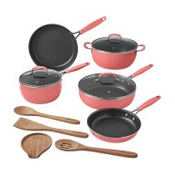 The Pioneer Woman Frontier Speckle 12-Piece Aluminum Cookware Set