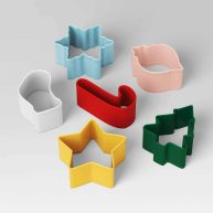 Wondershop 6pc Christmas Mini Cookie Cutter Set