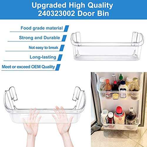 SENMEDO 2 Pack 240323002 Refrigerator Door Bin Shelf Compatible with Frigidaire & Kenmore Bottom 2 Shelves on Refrigerator Side - Image 5