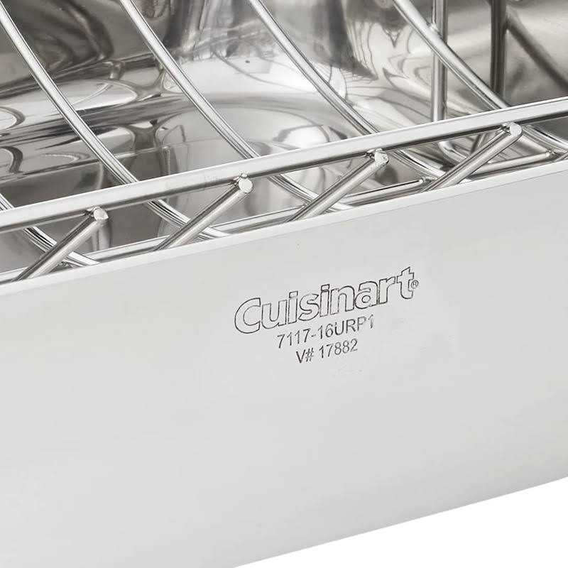 Cuisinart Chef’s Classic Stainless 16-Inch Rectangular Roaster with Rack - Image 5