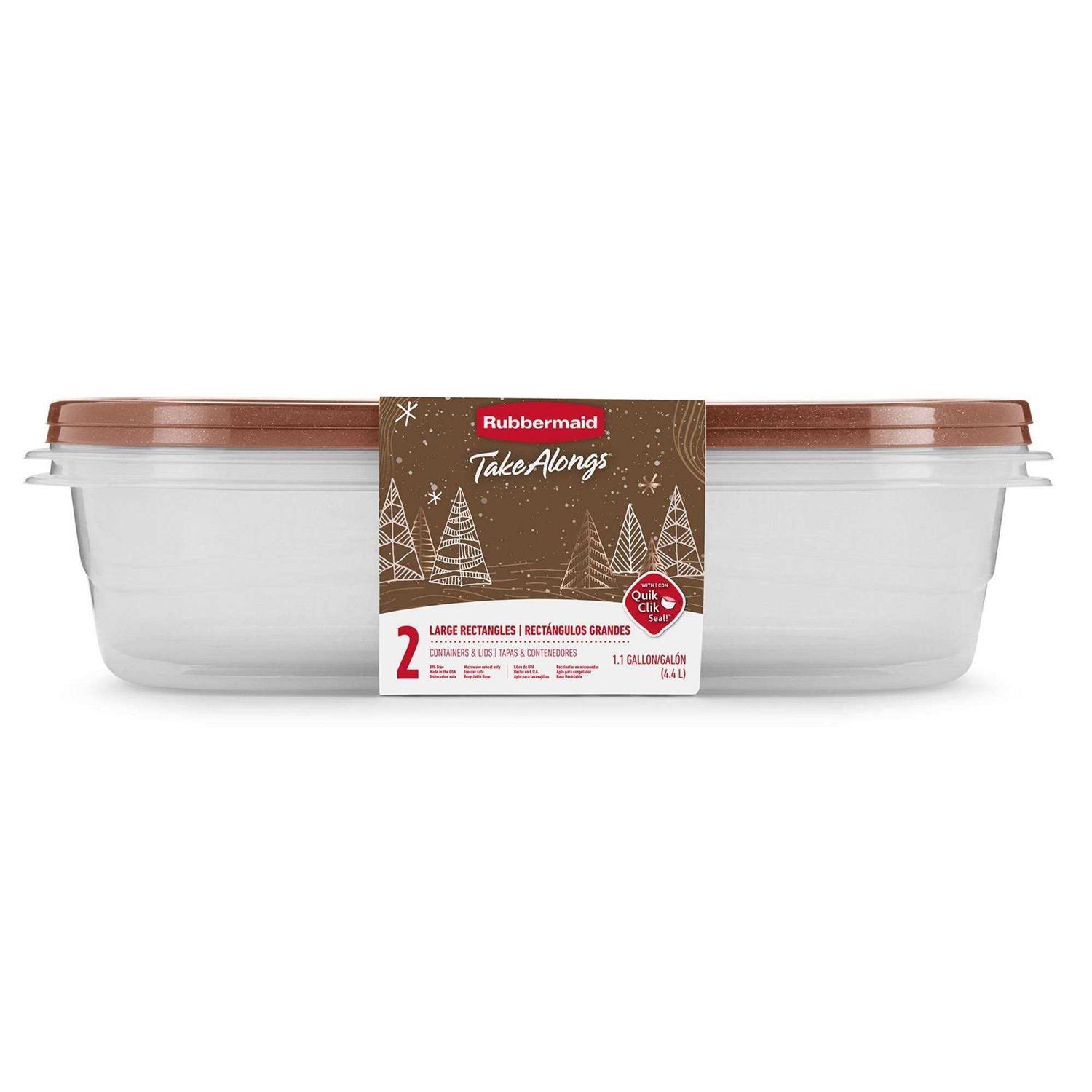 Rubbermaid TakeAlongs Rectangle Storage Set