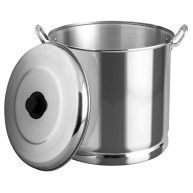 Vasconia 32-Quart Steamer Pot with Tray & Aluminum Lid for Most Stoves Large Stock Pot for Tamales