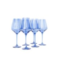 Estelle Colored Glass Stemware Wine Glasses