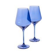 Estelle Colored Glass Stemware Wine Glasses