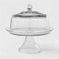 Threshold Classic Glass Cake Stand with Dome