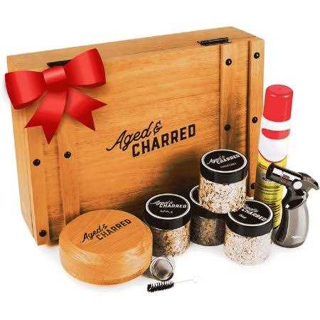 Smoke Lid Premium Kit Cocktail Smoker Top In Wooden Box