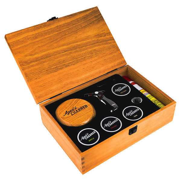 Smoke Lid Premium Kit Cocktail Smoker Top In Wooden Box - Image 4