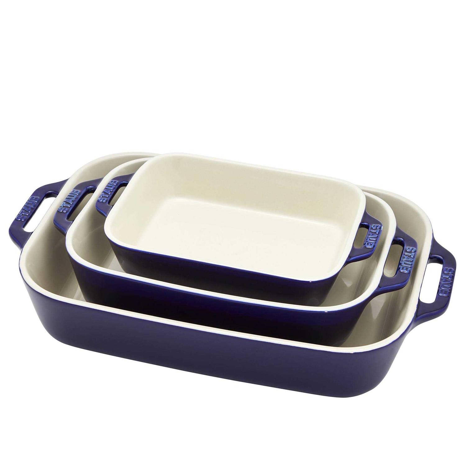 Staub 3-Piece Rectangular Baking Dish Set