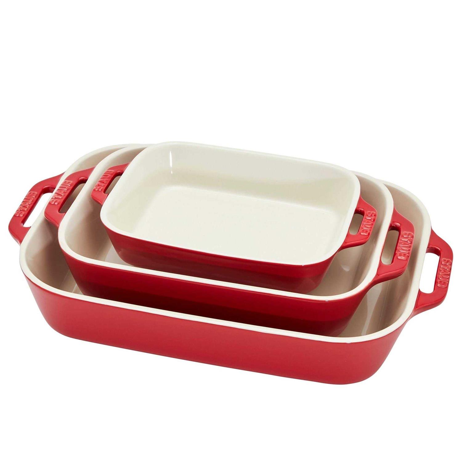Staub 3-Piece Rectangular Baking Dish Set - Image 3