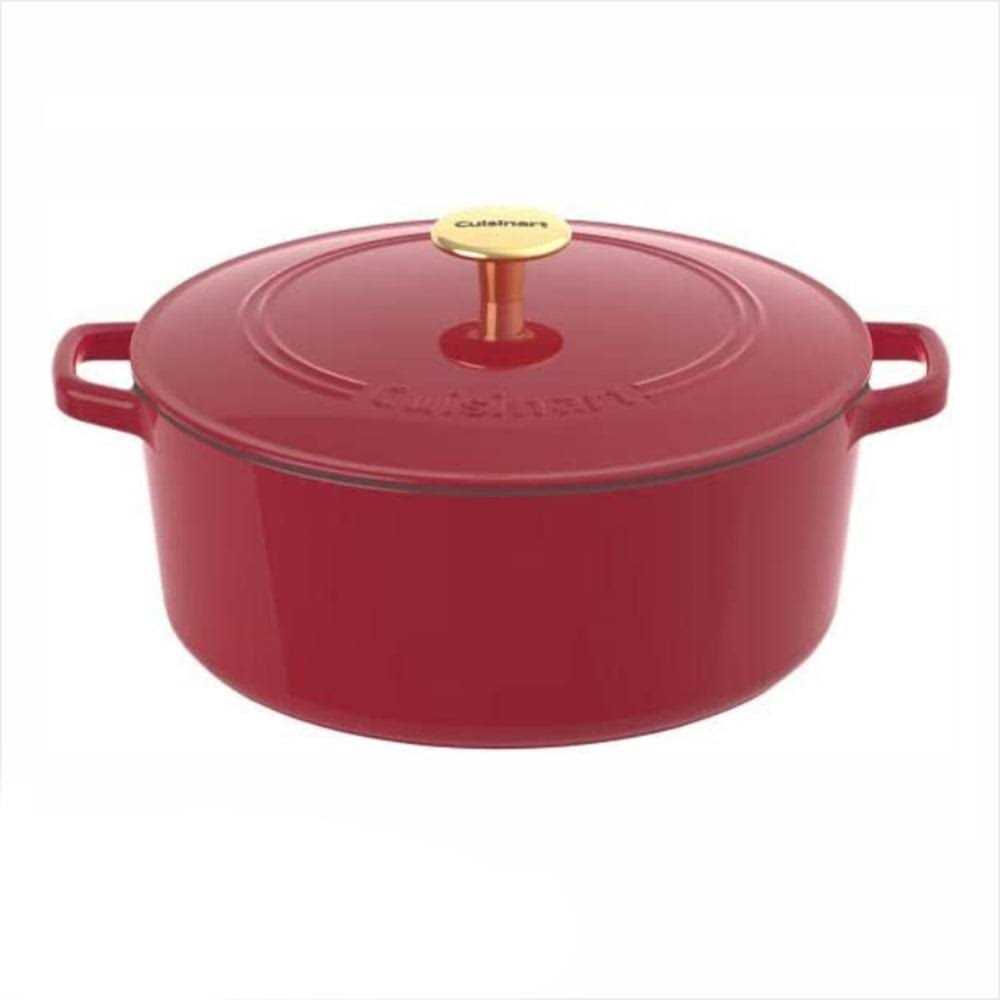 Cuisinart Chef’s Classic Enameled Cast Iron 5-Quart Round Covered Casserole - Image 2