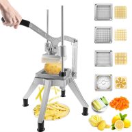 VEVOR Commercial Chopper Commercial Vegetable Chopper w/ 4 Blades Fruits Dicer