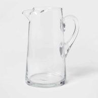 Threshold Glass Tall Pitcher with Handle