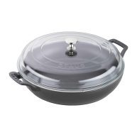 Staub Cast Iron Braiser with Glass Lid