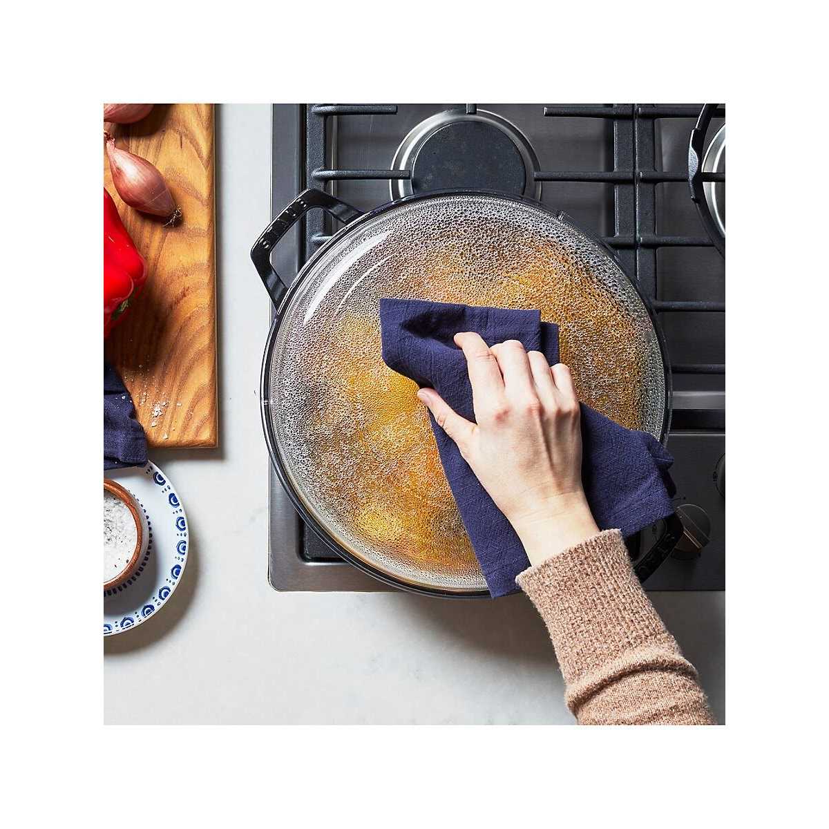 Staub Cast Iron Braiser with Glass Lid - Image 4