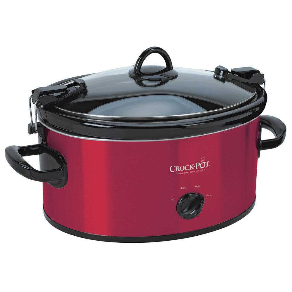 Crock-Pot 6.0-Quart Cook Carry Slow Cooker Manual with Little Dipper Warmer Red - Image 2