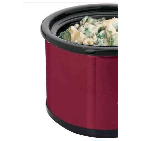 Crock-Pot 6.0-Quart Cook Carry Slow Cooker Manual with Little Dipper Warmer Red - Image 5